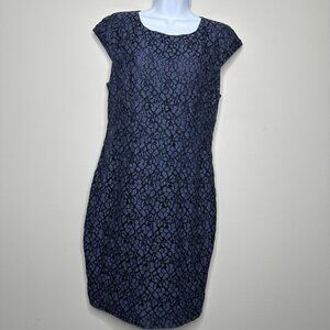 Paul Smith Black Label Blue Women's Lined Sheath Dress 46